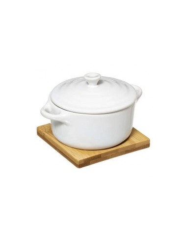 CASSERUOLA 179721 10CM CERAMICA C/BASE BAMBOO