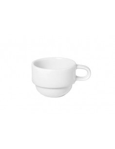 TAZZE E PIATTINI CAFFE-LATTE-THE': vendita online TAZZA CAFFE' 9CL IMPILABILE PORCELLANA BIANCA in offerta