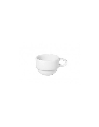 TAZZE E PIATTINI CAFFE-LATTE-THE': vendita online TAZZA CAFFE' 9CL IMPILABILE PORCELLANA BIANCA in offerta