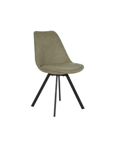 SEDIA MB203007 POLIESTERE/METALLO 48X58X84CM VERDE MUSCHIO