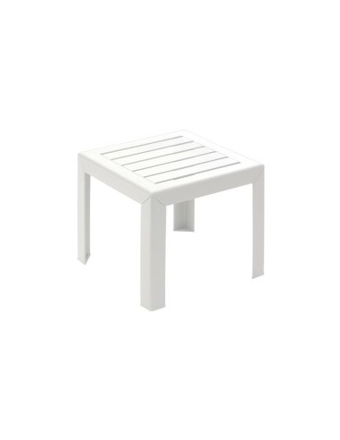 TAVOLINO BASSO MIAMI BIANCO 40X40