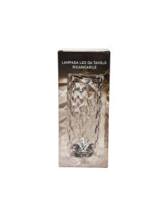 LAMPADA CRYSTAL ROSE LUCE CALDA/FREDDA TOUCH USB 2