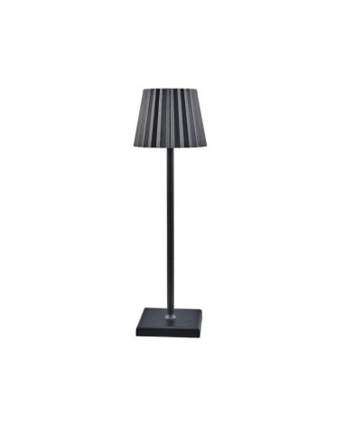 LAMPADA TAVOLO LED TOUCH PLISSE NERA