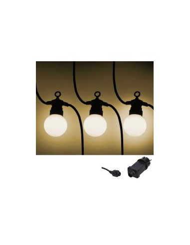 LAMPADE-LAMPADARI-SERIE LUMINOSE: vendita online CATENA SERIE LUMINOSA 10 LAMPADE BIANCO CALDO 5MT VACCHETTI in offerta