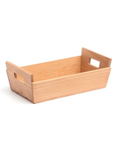 ALZATE-PORTATORTE-ESPOSITORI: vendita online CASSETTA IN LEGNO COMAS CON MANIGLIE 23 CM X 17 CM X 7 CM in offerta