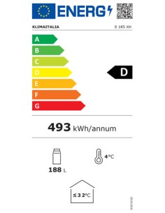 FRIGORIFERI 2 ANTE POSITIVO: vendita online VETRINA REFRIGERATA SOTTOBANCO BACK BAR S185XH 2 PORTE KLIMAITALIA in offerta 2