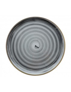 PIATTI PIZZA: vendita online PIATTO PIZZA CM33 CIRCUS SPIRALE NERO SATURNIA in offerta