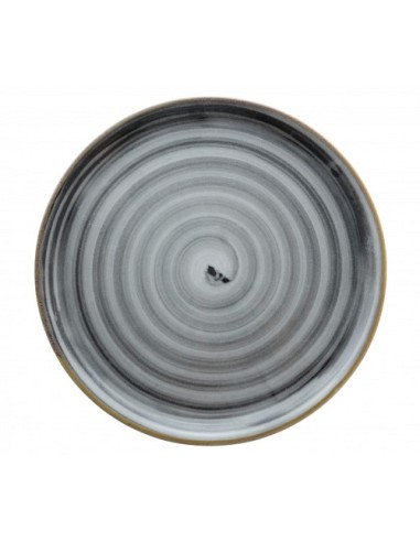 PIATTI PIZZA: vendita online PIATTO PIZZA CM33 CIRCUS SPIRALE NERO SATURNIA in offerta