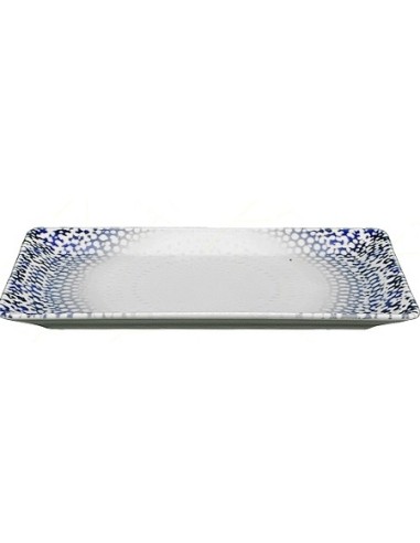 PIATTI: vendita online PIATTO RETTANGOLARE CM 26X15 ALCHIMIA BLU KIMI PORCELLANA SATURNIA in offerta