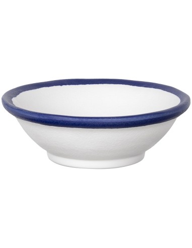 INSALATIERE-CIOTOLE-COPPETTE: vendita online CIOTOLA BOLO SHOW PLATE MARINA TOGNANA MELAMINA BIANCO/BLU 12 CM in offerta