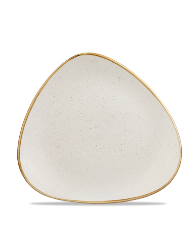 PIATTI: vendita online PIATTO PIANO TRIANGOLARE BIANCO CHURCHILL STONECAST WHITE PORCELLANA 23 CM in offerta