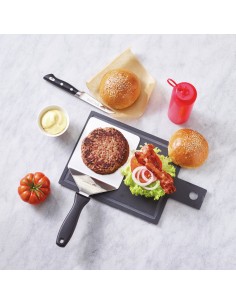 MESTOLAME: vendita online SPATOLA PER HAMBURGER PADERNO 19 CM X 13,8 CM INOX E POLIPROPILENE in offerta 2