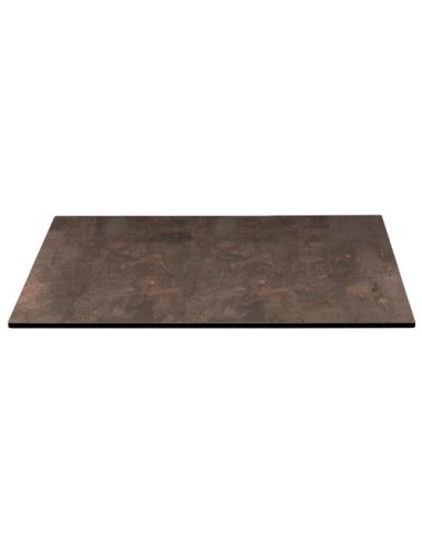 PIANI HPL: vendita online PIANO TAVOLO STRATIFICATO CM 80X80 COMPACT SCAB EFFETTO CORTEN in offerta