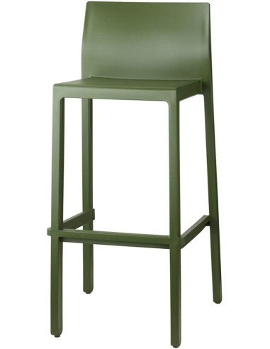 SGABELLI: vendita online SGABELLO KATE VERDE H.75 CM IN TECNOPOLIMERO CON SCHIENALE SCAB in offerta