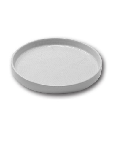 PIATTI: vendita online PIATTO PIANO CM.28 NAIL BIANCO OSLO PORCELLANA SATURNIA in offerta