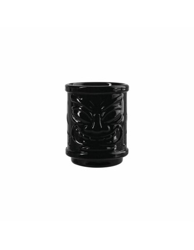 BOCCALI-MUG-CALICI-TIKI: vendita online BICCHIERE SHOT TIKI MAUI BLACK TOGNANA 4 CL IN VETRO in offerta