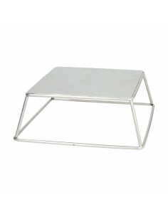 ALZATE-PORTATORTE-ESPOSITORI: vendita online ALZATA TEX MEX TOGNANA 18 X 22 ALTEZZA 9 CM ACCIAIO INOX ARGENTO in offerta