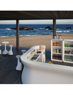 ACCESSORI BAR: vendita online BANCONE BAR NEUTRO MODULARE BARTOLOMEO PLUST OUTDOOR CM.160X70X110H in offerta 2