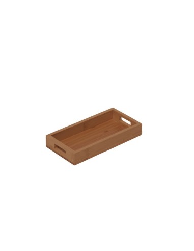 VASSOI-TAGLIERI: vendita online VASSOIO BORDATO COMAS LEGNO DI BAMBOO 20 CM X 10 CM X 3 CM in offerta