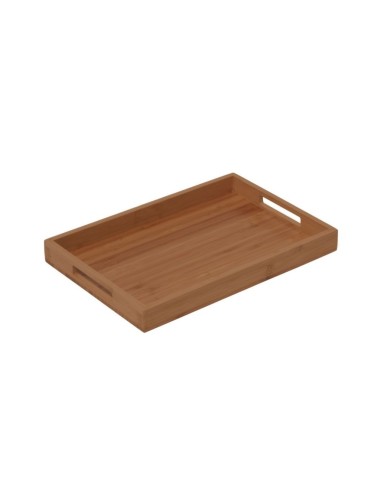 VASSOI-TAGLIERI: vendita online VASSOIO BORDATO COMAS LEGNO DI BAMBOO 30 CM X 20 CM X 3 CM in offerta