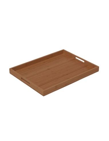 VASSOI-TAGLIERI: vendita online VASSOIO BORDATO COMAS LEGNO DI BAMBOO 40 CM X 30 CM X 3 CM in offerta