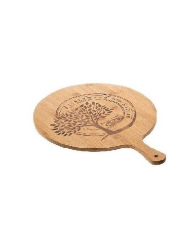 VASSOI-TAGLIERI: vendita online TAGLIERE TONDO NATURALE LEONE Ø 35 CM ALTEZZA 1 CM IN LEGNO DI BAMBOO in offerta