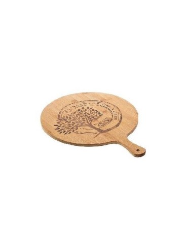 VASSOI-TAGLIERI: vendita online TAGLIERE TONDO NATURALE LEONE Ø 30 CM ALTEZZA 1 CM IN LEGNO DI BAMBOO in offerta