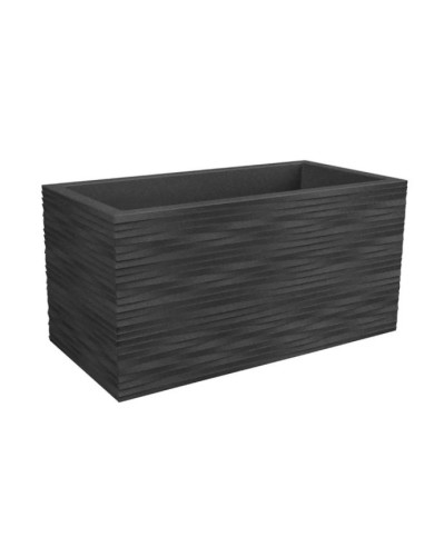 VASI-FIORIERE: vendita online VASO RETTANGOLARE ELEGANCE 80X40 H40CM ANTRACITE NICOLI in offerta