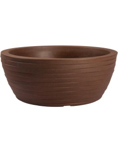 VASI-FIORIERE: vendita online VASO A CIOTOLA IN RESINA THETIS ELEGANCE Ø 30CM CORTEN NICOLI in offerta