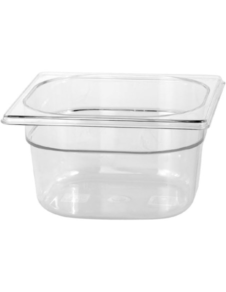 BACINELLE-COPERCHI-GRIGLIE POLICARB: vendita online BACINELLA GASTRONORM MORI 2A GN 1/6 ALTEZZA 100 MM IN POLICARBONATO in of...