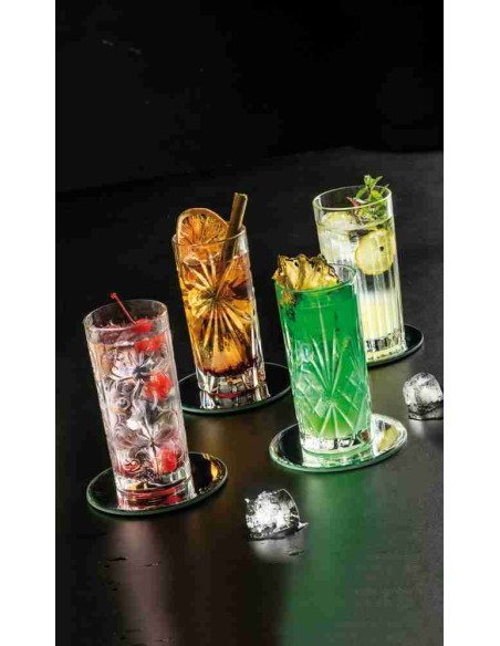 BICCHIERI: vendita online SET 4 BICCHIERI TUMBLER LONG DRINK MIXOLOGY RCR in offerta