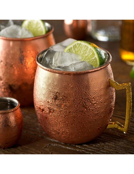 BOCCALI-MUG-CALICI-TIKI: vendita online TAZZA MOSCOW MULE MIXAGE COPPER ILSA 40 CL INOX 18/10 PLACCATA RAME in offerta