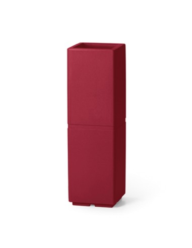 VASI-FIORIERE: vendita online VASO ALTO A COLONNA 24X24X80CM IN RESINA PATIO ROSSO ORIENTE in offerta