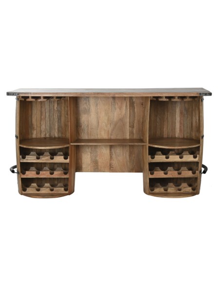 DRINK STATION-POSTAZIONI BAR: vendita online MOBILE BAR BARILE ITEM 180 X 60 X ALTEZZA 100 CM IN LEGNO DI MANGO E METALLO in ...