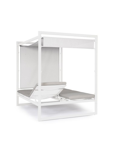 SDRAIO-LETTINI: vendita online KONNOR DAYBED BIANCO ALLUMINIO in offerta