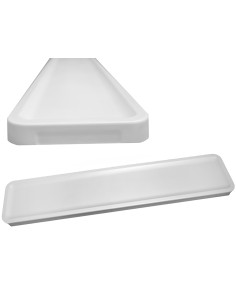 VASSOI-TAGLIERI: vendita online VASSOIO RETTANGOLARE BIANCO LEONE 85 X 14,5 X ALTEZZA 2,2 CM IN MELAMINA in offerta