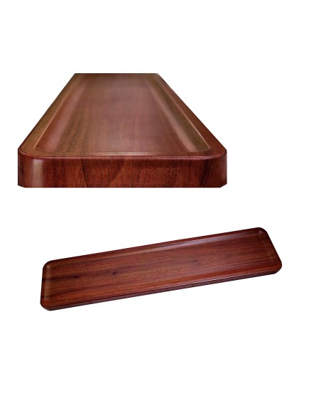 VASSOI-TAGLIERI: vendita online VASSOIO RETTANGOLARE EFFETTO LEGNO LEONE 66 X 14,5 X 2 CM IN MELAMINA in offerta