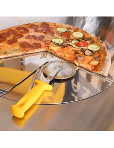 PIZZERIA-PANIFICIO: vendita online CACCIAPIZZA 6 PORZIONI LILLY CODROIPO Ø 50 CM IN ACCIAIO in offerta 2