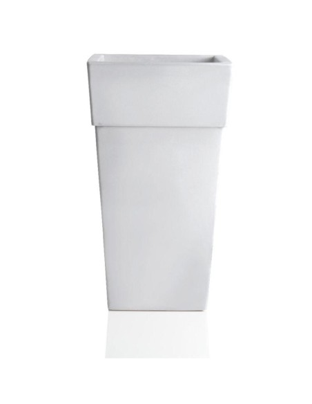 VASI-FIORIERE: vendita online VASO PIRAMIDE SENSATION BAMA 50 X 50 CM ALTEZZA 87,5 CM BIANCO in offerta