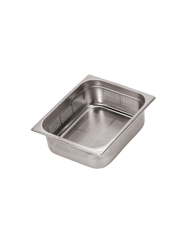 BACINELLE-CONTENIT.COPERCHI-ACCIAIO: vendita online BACINELLA FORATA GASTRONORM PADERNO GN 1/2 ALTEZZA 100 MM ACCIAIO INOX in...