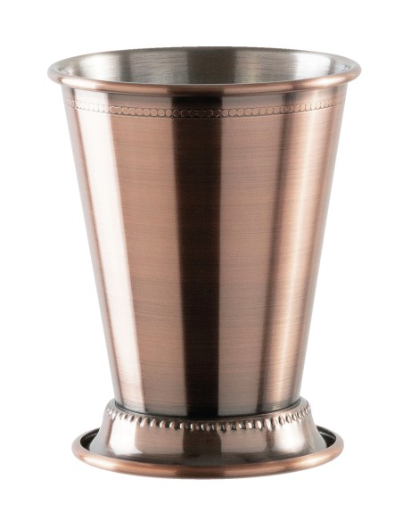 MINT JULEP COPPA CL.38 INOX RAME ANTICO Ã8,5X10,5CM