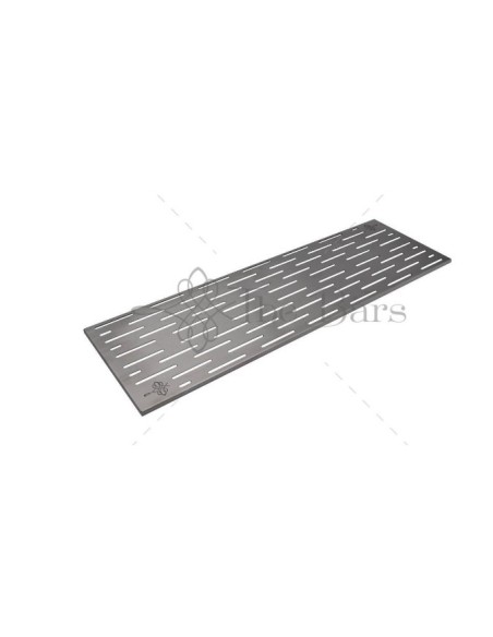 BAR MAT TAPPETINO CON GRIGLIA ACCIAIO CM.20X60 NERO