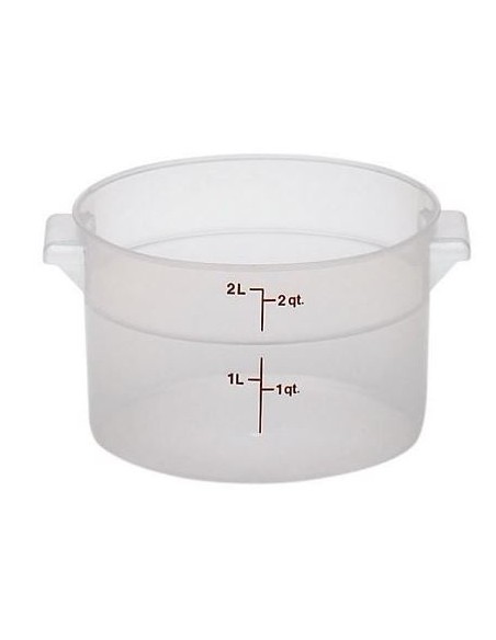 BARATTOLO ROTONDO PER CONSERVAZIONE 1,9L POLIETILENE CAMBRO