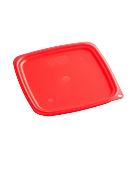 COPERCHIO PER BARATTOLO QUADRATO 6/8 LT. POLIETILENE CAMBRO ROSSO