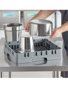 CARRELLI-CESTELLI LAVASTOVIGLIE: vendita online CAMBRO CESTELLO BASE SISTEMA 50X50 GRIGIO CHIARO PER LAVASTOVIGLIE PROFESSION... 2